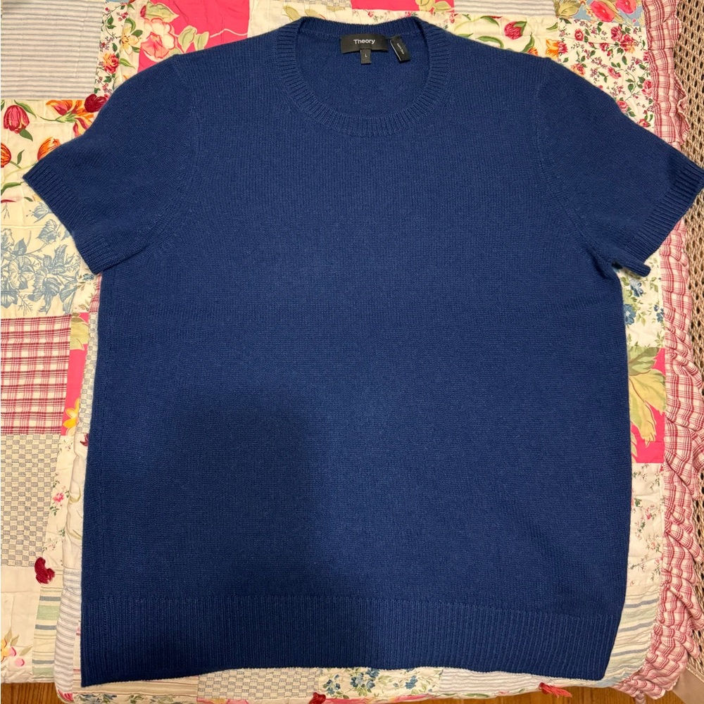 Theory Navy Cashmere Sweater